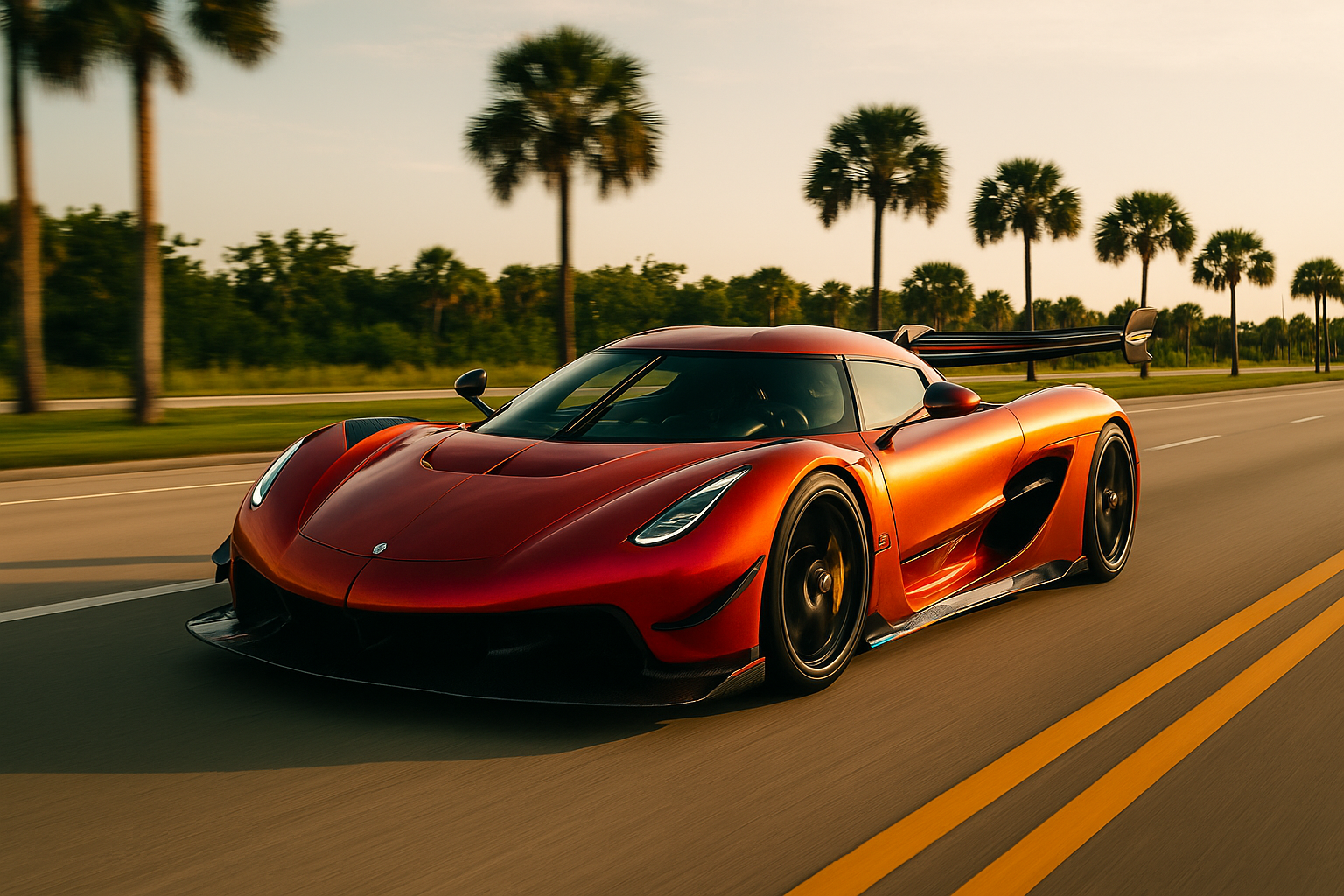 Premium wrapped luxury car